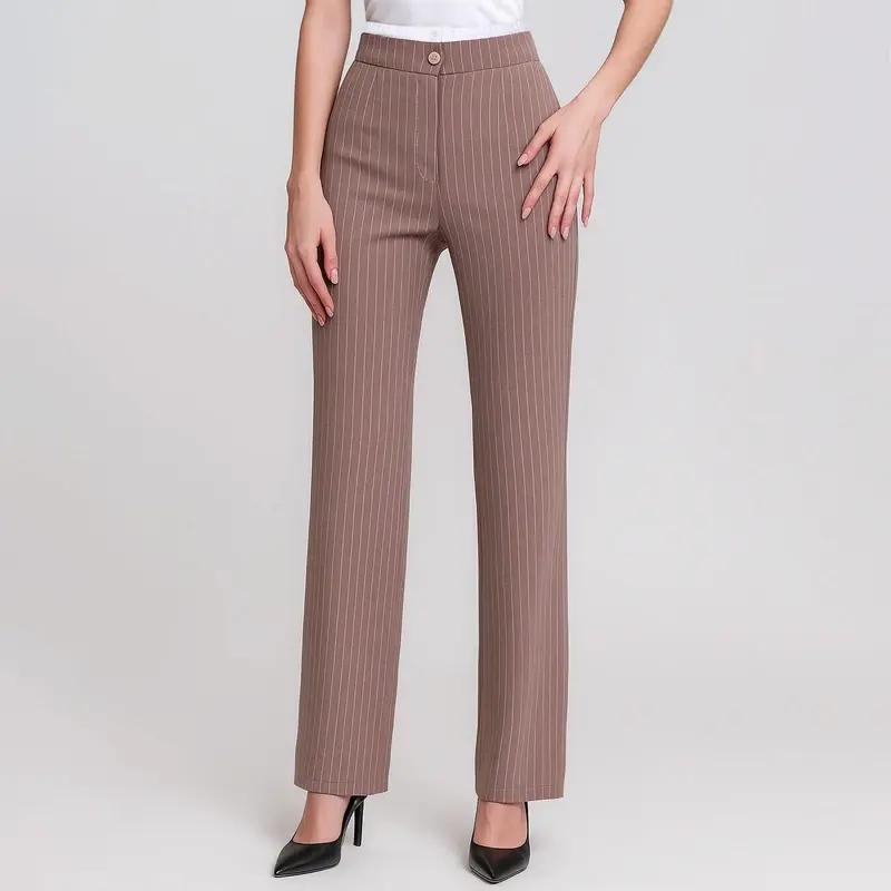 شلوار آزاد زنانه نیزل مدل 642 رنگ نسکافه‌ای